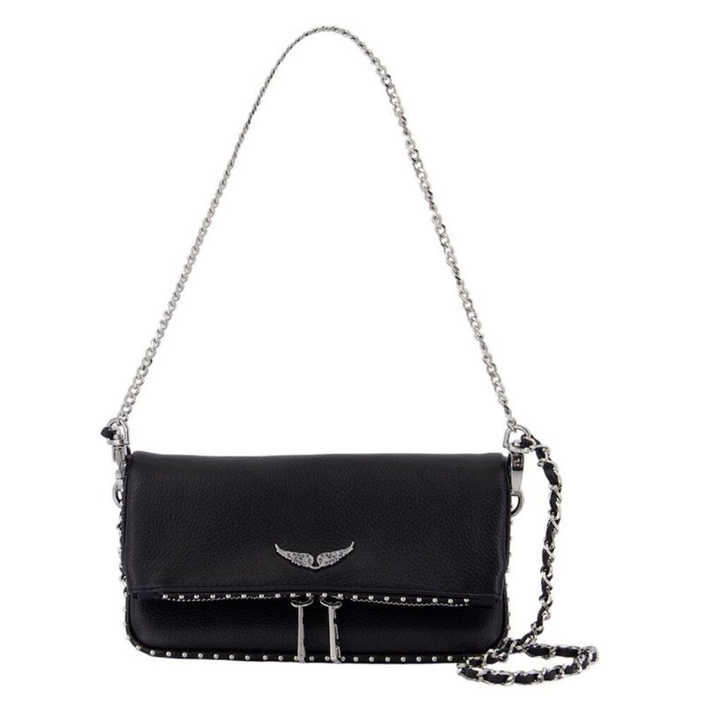 Rock Nano Wallet On Chain - Zadig & Voltaire - Leather - Black